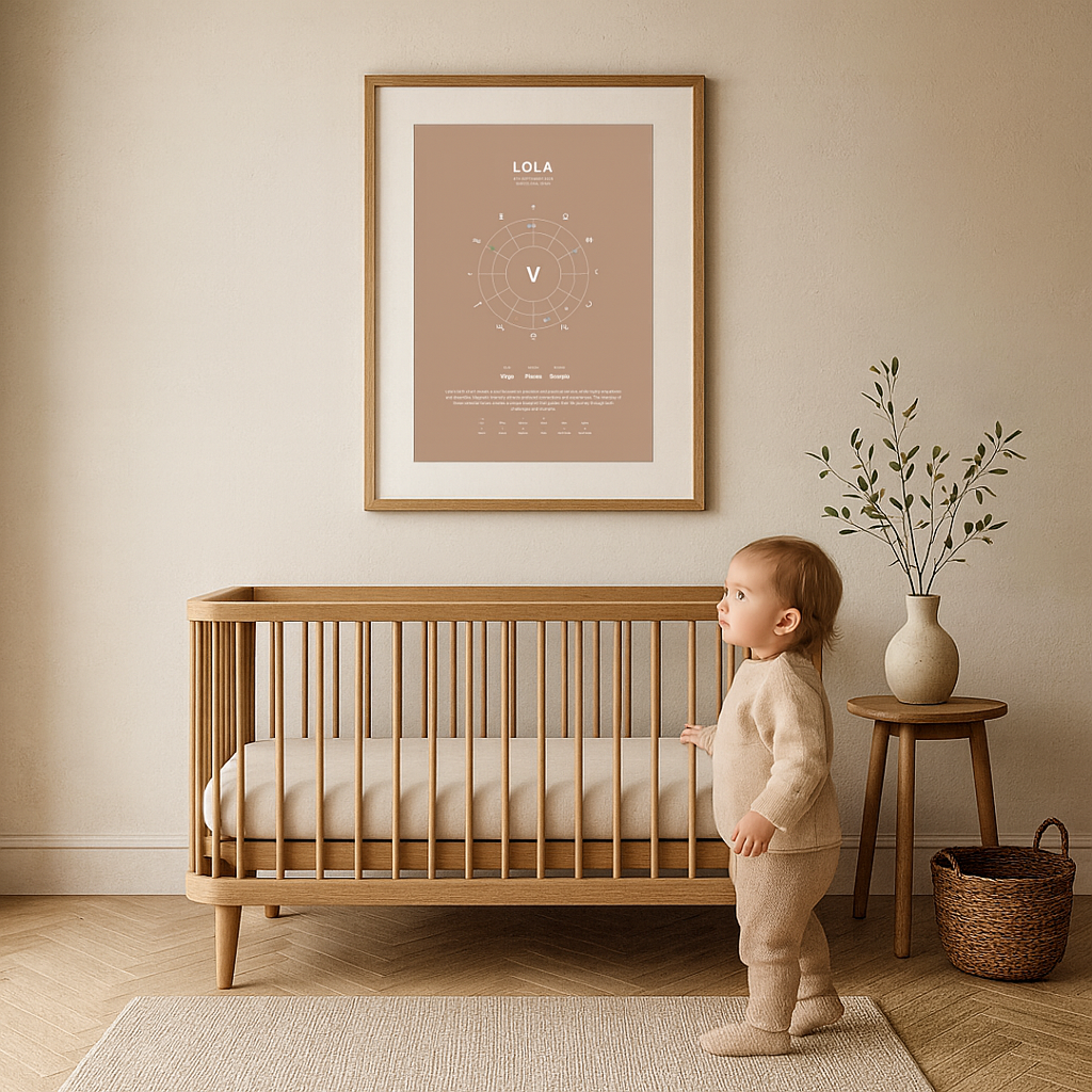 Birth Chart Poster | Personalised Print £9.99 | Astrudio